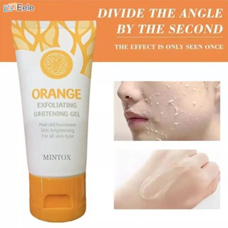 MINTOX Orange Body Lotion Scrub Exfoliating Gel Face Body Facial Exfoliating Scrub Skin Cleansing ↑อีเล่