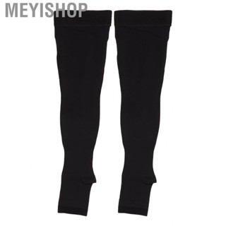 Meyishop Elastic Compression Stockings Strong 20 - 30mmhg for Men Women Circulation  L/XL/XXL Size