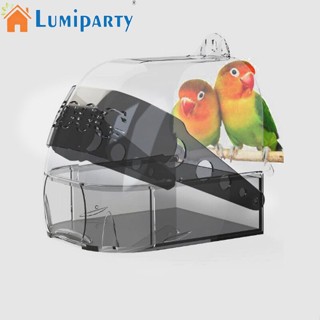 Lumiparty กล่องให้อาหารนกแก้ว อเนกประสงค์ ขนาดใหญ่ สําหรับห้องน้ํา