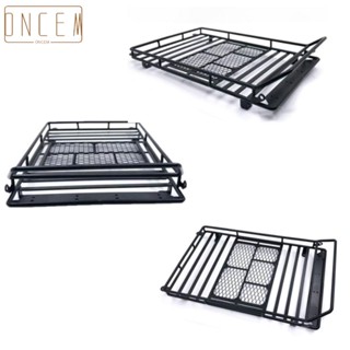 【ONCEMOREAGAIN】Car Roof Rack 1 Pc 1:10 230*143*25mm Black Metal RC Modified Accessorie