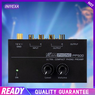 [Iniyexa] เครื่องเล่นแผ่นเสียง พรีแอมป์ DC 12V อินพุต RCA เอาท์พุต RCA สําหรับลําโพงคอมพิวเตอร์