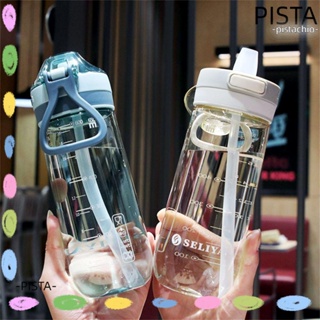 Pista ขวดน้ํา แบบพกพา ปลอด BPA พร้อมหลอดดูด 650 มล.