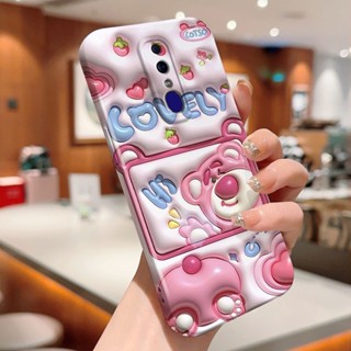 เคสโทรศัพท์มือถือแบบแข็ง กันกระแทก กันรอยกล้อง ลายการ์ตูนหมี Lotso สําหรับ OPPO Find X3 Pro X5 Pro F19 Pro Reno5 Pro 7 Pro 8 Pro Reno6