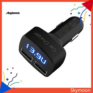 Skym* 4 In 1 อะแดปเตอร์ชาร์จ USB คู่ พร้อมตัวทดสอบแรงดันไฟฟ้า DC 5V 31A สําหรับ iPhone