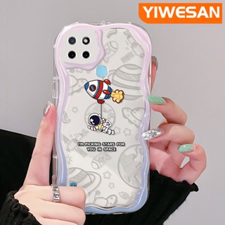 เคสมือถือ แบบนิ่ม แบบใส ลายจรวดนักบินอวกาศ กันกระแทก สําหรับ Realme C21Y C25Y