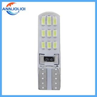 Ann T10 3014 18 SMD LED ป้ายทะเบียนรถ ไฟท้าย เครื่องดนตรี หลอดไฟซิลิโคน