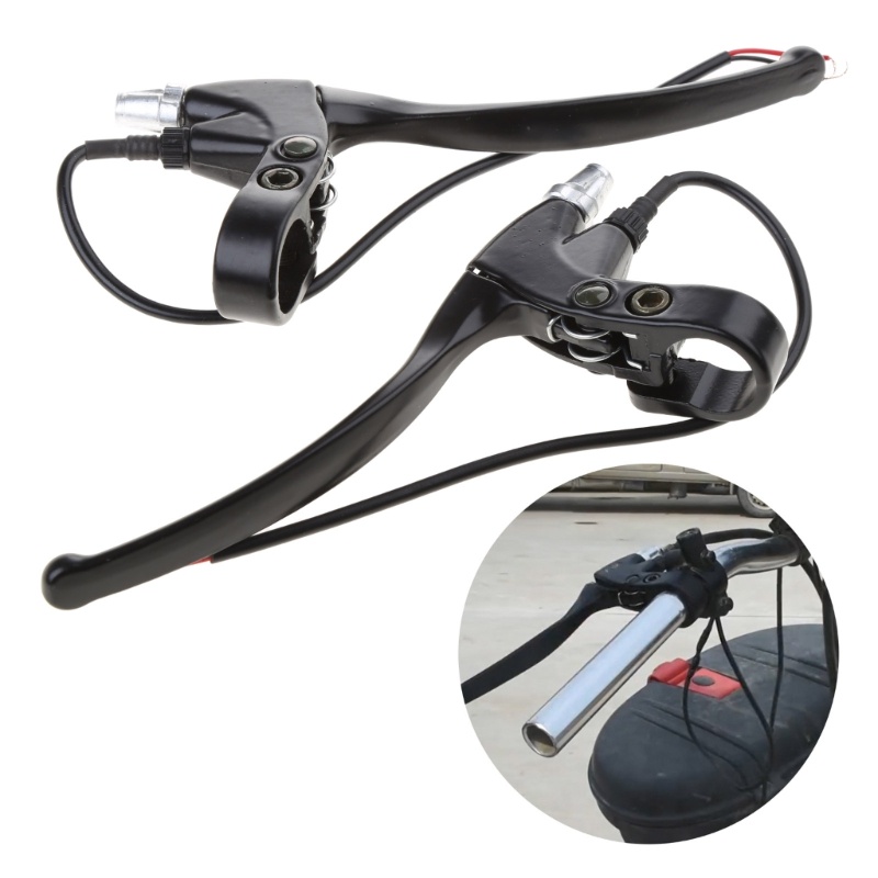 To 2 ชิ้นมือเบรกไฟฟ้าเปลี่ยนซ้ายขวา E-Bike จักรยานเบรค Handle