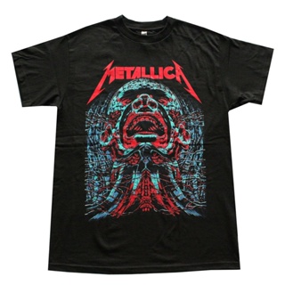 ขายดี เสื้อยืดคอกลม แขนสั้น พิมพ์ลายโลโก้ Metallica Screaming Head แฟชั่นสําหรับผู้ชาย 786787