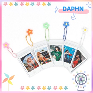 Daphs โปสการ์ด PVC แบบใส กันฝุ่น ขนาดเล็ก 3 นิ้ว พกพาง่าย สําหรับเก็บโปสการ์ดรถบัส 5 ชิ้น