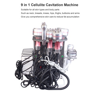 Fairy &amp; Magic 9 in 1 Cellulite Cavitation Machine การเผาผลาญไขมัน ลดน้ำหนัก RF Body Slimming 100-240V