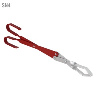 SN4 ฟืนที่คีบอลูมิเนียมด้ามยาว Campfire Tong Coal Grabber สำหรับบาร์บีคิวกลางแจ้งในครัว