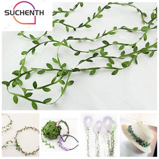 Suchenth ริบบิ้นผ้าไหม รูปใบไม้ 5 ม. 20 ม. สําหรับตกแต่ง DIY