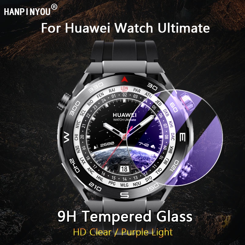 สําหรับ Huawei Watch Ultimate Ultra ใส / ป้องกันแสงสีม่วง 2.5D ฟิล์มกระจกนิรภัย ป้องกันหน้าจอ