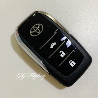 ซองกุญแจ กุญแจพับ โตโยต้า Toyota Yaris Ativ แบบ 3 ปุ่ม เฉพาะปี 16-21 พร้อมโลโก้ แถมฟรีถ่าน Sony แท้