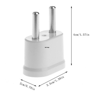 ✿ อะแดปเตอร์ซ็อกเก็ต ปลั๊ก US เป็น EU 2 ขา 2 ช่อง ทรงกลม สําหรับเดินทาง