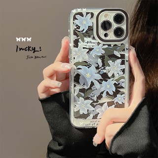Mk mk mkjj7 เคสโทรศัพท์มือถือแบบใส ลายดอกไม้ ไฮเอนด์ สําหรับ iphone 14 14 13pro 12 11 xs max 8