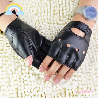 ถุงมือหนัง ประดับหมุดย้ํามอเตอร์