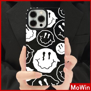 Mowin - เข้ากันได้สำหรับ เคสไอโฟน เคสไอโฟน11 เคส iphone 11 สำหรับ iPhone 14 Pro Max เคส iPhone สีดำเงา TPU เคสอ่อนกันกระแทกป้องกันกล้องหน้ายิ้มเข้ากันได้กับ iPhone 13 Pro max 12 Pro Max 11 xr xs max 7Plus 8Plus