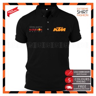 เสื้อยืดโปโล ผ้าฝ้าย พิมพ์ลายโลโก้ Sulam Motorsport Racing Yamaha Supersport R World Baju Lelaki สีแดง พรีเมี่ยม