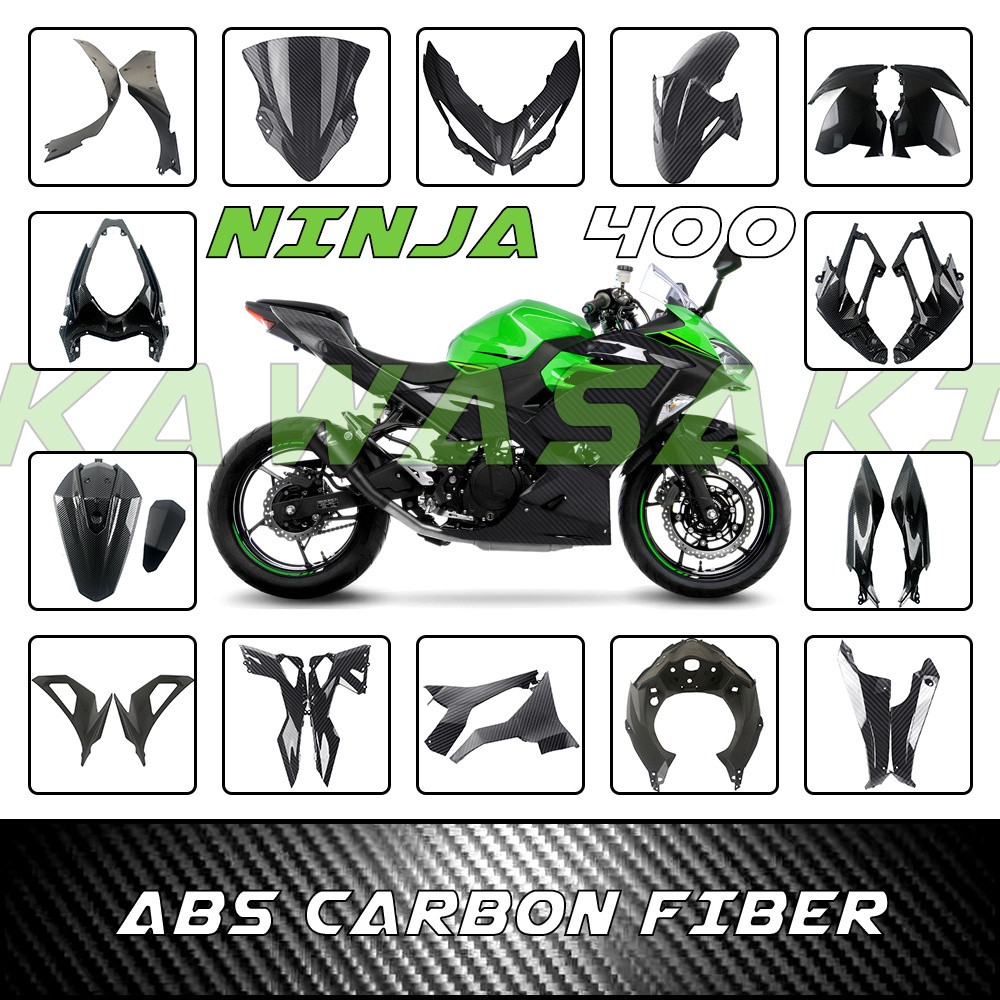 ชุดแฟริ่งพลาสติก ABS สําหรับรถจักรยานยนต์ Kawasaki Ninja 400 NINJA400 2018 2019 2020 2021 2022 400 N