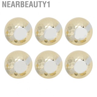 Nearbeauty1 Gold Golf Balls  Golf Ribbon Balls Fine Workmanship Beautiful Appearance  for Ceremony