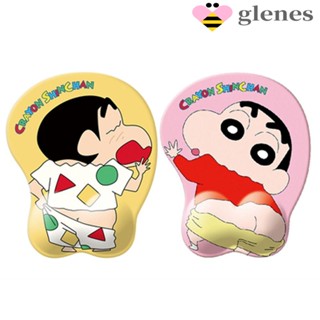 Glenes Ergonomic Crayon Shin-Chan แผ่นรองเมาส์รองรับข้อมือสําหรับคอมพิวเตอร์แล็ปท็อป