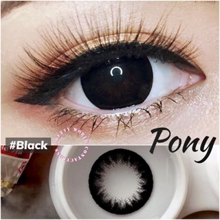 💫Wink : Pony Black  สีดำ สายตาปกติ -9.50 ตาโตแบ๊ว