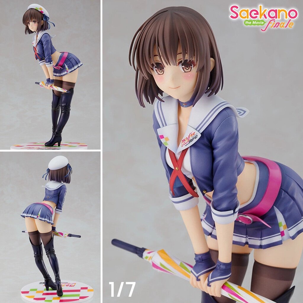 รุ่น Saekano Megumi Kato (Racing Ver.) ขนาด 22 ซม. 1/7 Saekano: วิธีเลี้ยงโมเดลฟิกเกอร์ Fine Meguri 