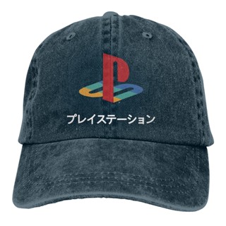 ใหม่ หมวกยีน ลายโลโก้ Playstation สไตล์เรโทร เหมาะกับฤดูหนาว และฤดูใบไม้ร่วง สําหรับผู้ใหญ่ XQ