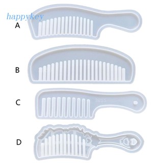 Hap แม่พิมพ์ซิลิโคนเรซิ่น อีพ็อกซี่ สําหรับทําหวี เครื่องประดับ งานฝีมือ