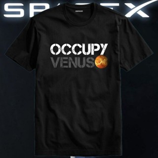 เสื้อยืด พิมพ์ลาย Space X Spacex Nasa Occupy Venus Mars Elon Musk สําหรับผู้ชาย และผู้หญิง