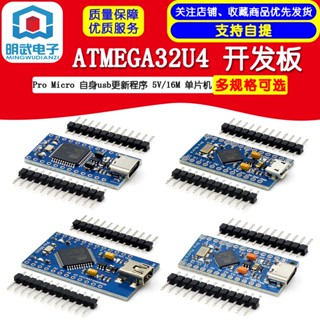 บอร์ดไมโครคอนโทรลเลอร์ โปรแกรมอัพเดท USB 5V 16M สําหรับ Atmega32U4