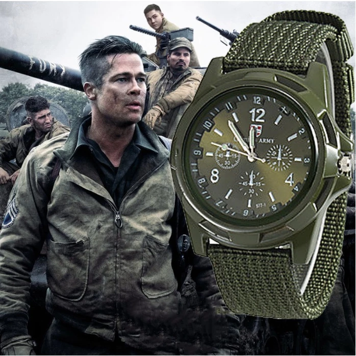 Fashion-Forward Mens Quartz Watch: สายไนลอนทนทานสําหรับ Active Lifestyles