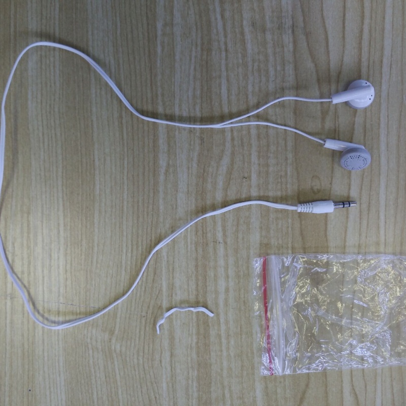 ชุดหูฟังแจ็คอินเอียร์ Mp3 3.5 มม. 60 ซม. คุณภาพสูง สีขาว สําหรับโทรศัพท์มือถือ