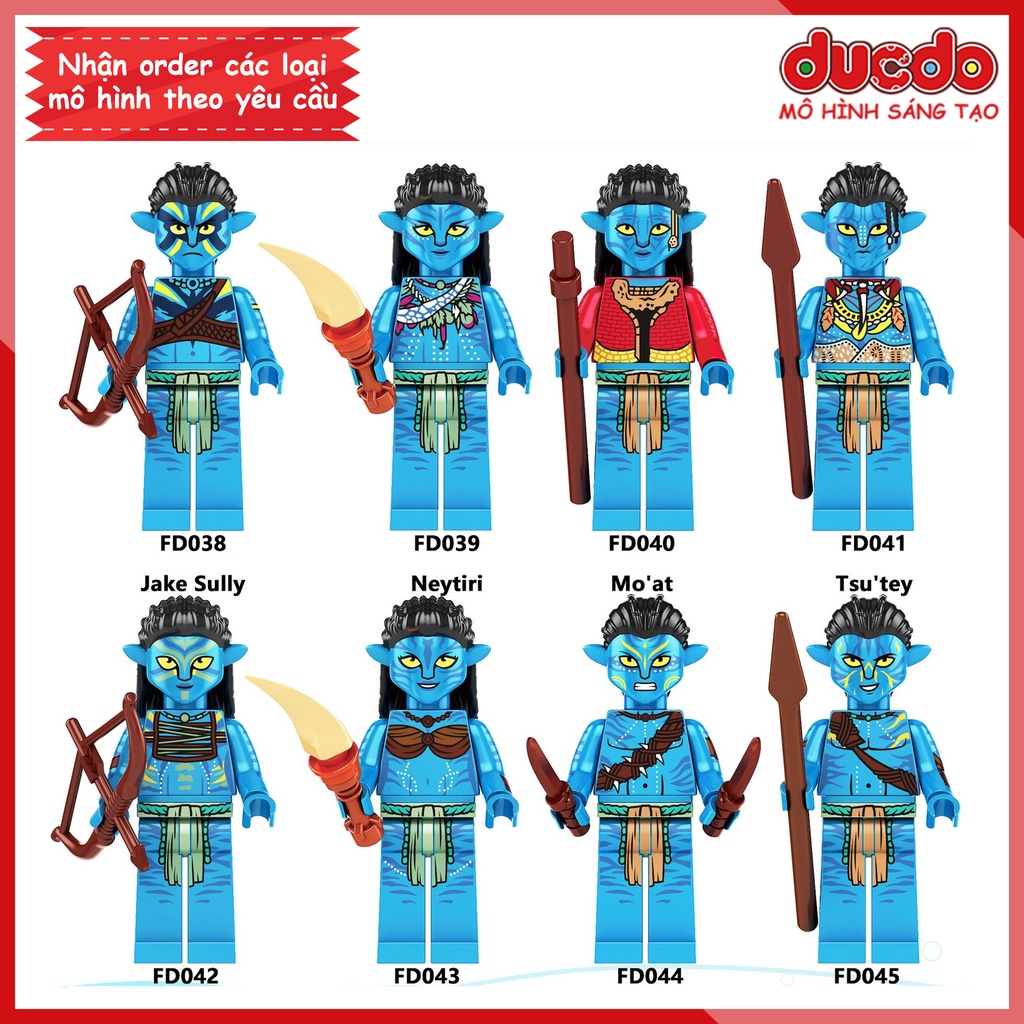 Minifigures of ตัวละครใน Avatar 2 Water Flow - FD1006 Model Puzzle Assembly Toy