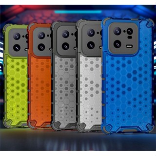 Xiaomi 13 12T Mi 11T 10T Pro 12 Lite 12X 12S Ultra TPU Hybrid Hard Plastic Airbag Case Honeycomb Transparent Back Cover Luxury Shockproof Phone Casing