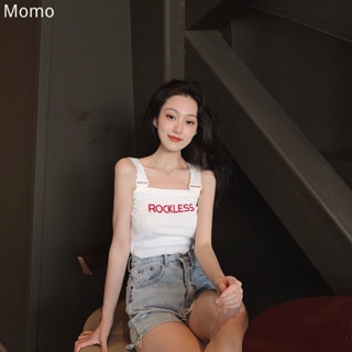 momo~เสื้อยืดแขนกุด ท็อปส์ซูสาวฮอต เสื้อกั๊ก Halter เวอร์ชั่นเกาหลี MQ128