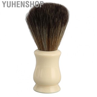 Yuhenshop Barber Brush  Synthetic Bristles Skin Friendly Portable Easy To Grip Beard Cleaning Brush  for Men for Salon