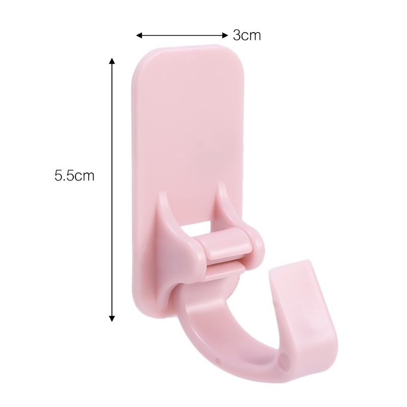 ตะขอแขวนผ้าขนหนู พลาสติก ABS มีกาวในตัว ไม่ต้องเจาะผนัง ประหยัดพื้นที่ สําหรับห้องครัว - รูปที่ 7