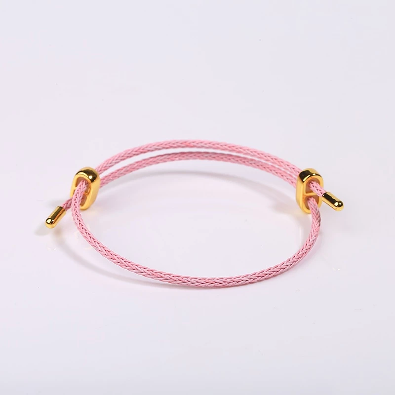 สร้อยข้อมือเชือกลวดเหล็ก 2.3 มม. สีทอง thumbnail 3