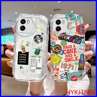 เคส Vivo Y15S เคส Vivo Y15A เคส Vivo Y01 เคส Vivo Y01A tpu นิ่ม เคสใส ลายครีม เคสโทรศัพท์ NYW