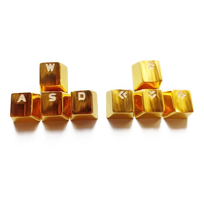 BTM 8Keys WASD Arrows Keycaps Zinc-Alloy Backlit Keycap สําหรับคีย์บอร์ดแบบกลไก