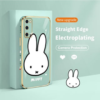 เคสโทรศัพท์มือถือ TPU พิมพ์ลาย Miffy มีลายด้านข้าง สําหรับ Samsung Galaxy S20 4G 5G S20 FE S20 Plus S20 Ultra S11e