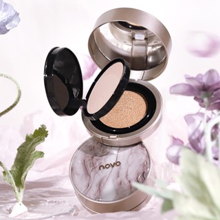 แป้งอัดแข็ง + เบาะลม Two-in-One โปร่งแสงสองชั้น Air Cushion บีบีครีมควบคุมความมันคอนซีลเลอร์แก้ไขแต่งหน้าไม่ใช่เรื่องง่าย