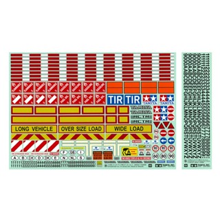 56534 TROP.34 STICKER SET for 1/14 R/C TRUCK &amp; TRAILER