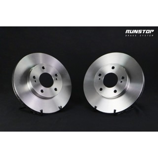 RUNSTOP รันสตอป brake disc จานเบรคหน้า เบรก แบบเรียบ ขนาดเดิม280 NISSAN รุ่น CEFIRO 3.0 24V A32 ราคาต่อคู่