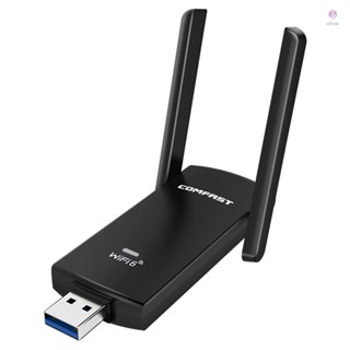 Comfast CF-953AX WiFi6 อะแดปเตอร์การ์ดเครือข่ายไร้สาย USB WiFi ถึง 1800Mbps อัตราการส่งข้อมูล USB3.0