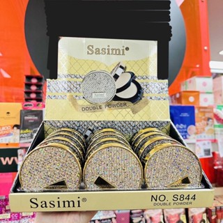 Sasimi Double Powder แป้งพัฟ แป้งตลับ 2 ชั้น ซาซิมิ ออเรนจ์ ดับเบิ้ล พาวเดอร์ ผลิตภัณฑ์ตกแต่งผิวหน้า 3 ชิ้น