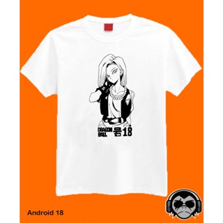 【ใหม่】Android 18 Dragon ball anime inspired T shirt