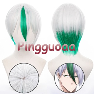 Anime Blue Lock Otoya Eita Cosplay Wig 32cm Mixed Color Short Wigs Heat Resistant Synthetic Hair